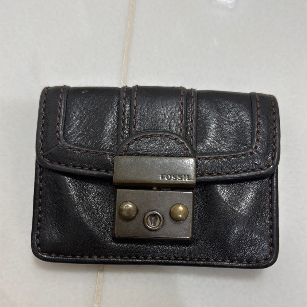 Fossil Black Leather Wallet